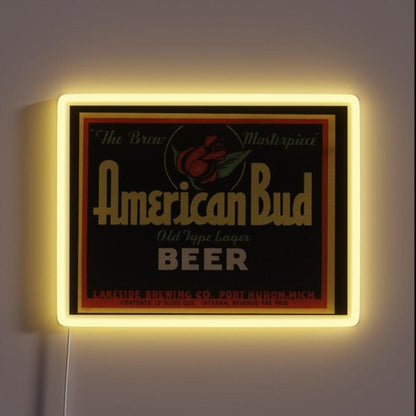 American Bud Beer Rgb Led Neon Sign - Shineneon