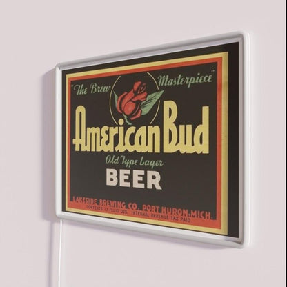 American Bud Beer Rgb Led Neon Sign - Shineneon