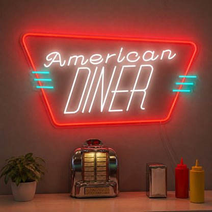 American Diner Wall Neon Sign LED Neon Sign high-converting product image