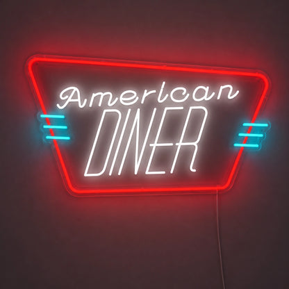 American Diner Wall Neon Sign LED Neon Sign main product image