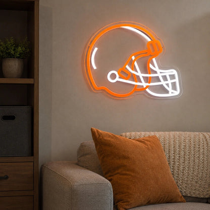 American Football Helmet Facemask LED Neon Sign - Shineneon