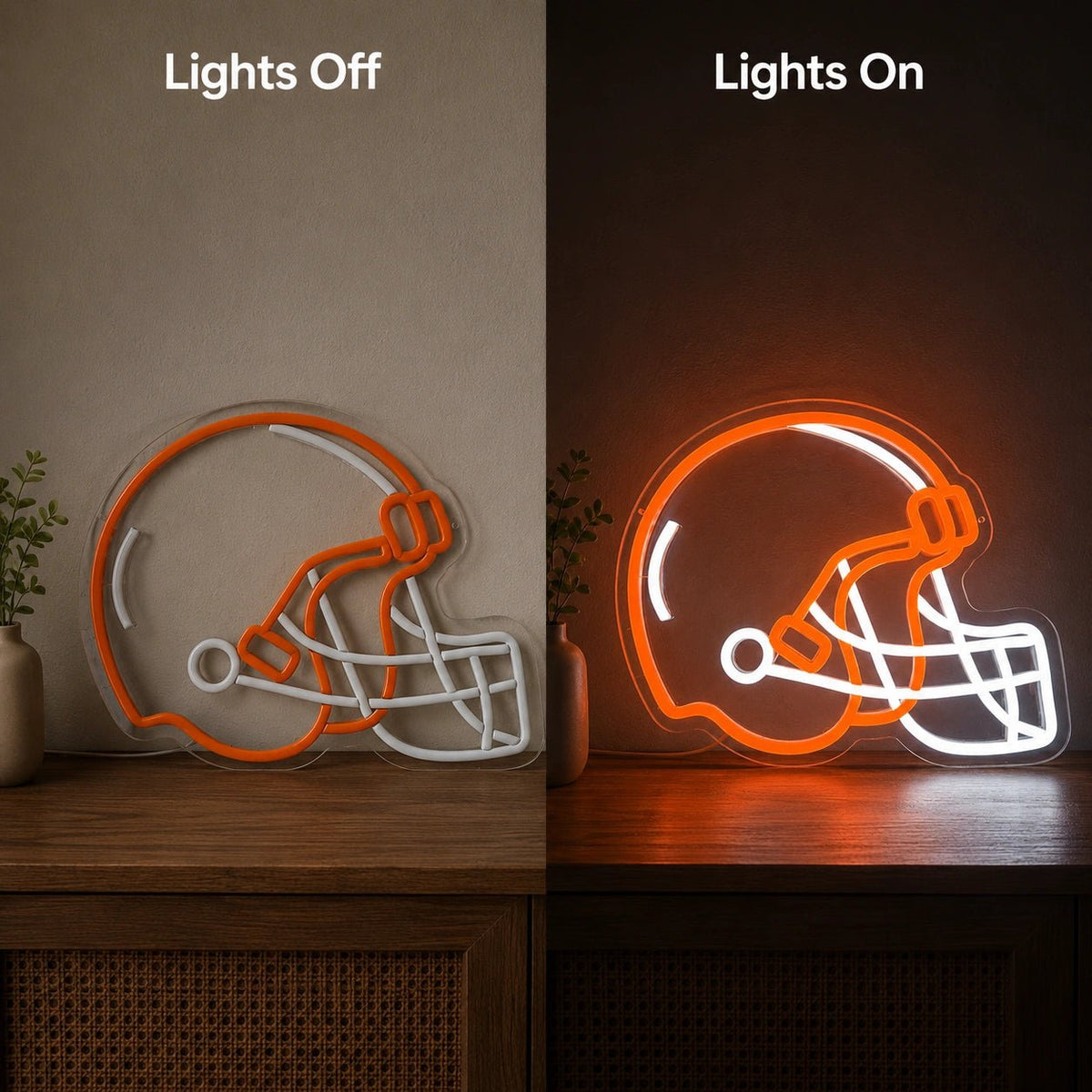 American Football Helmet Facemask LED Neon Sign - Shineneon