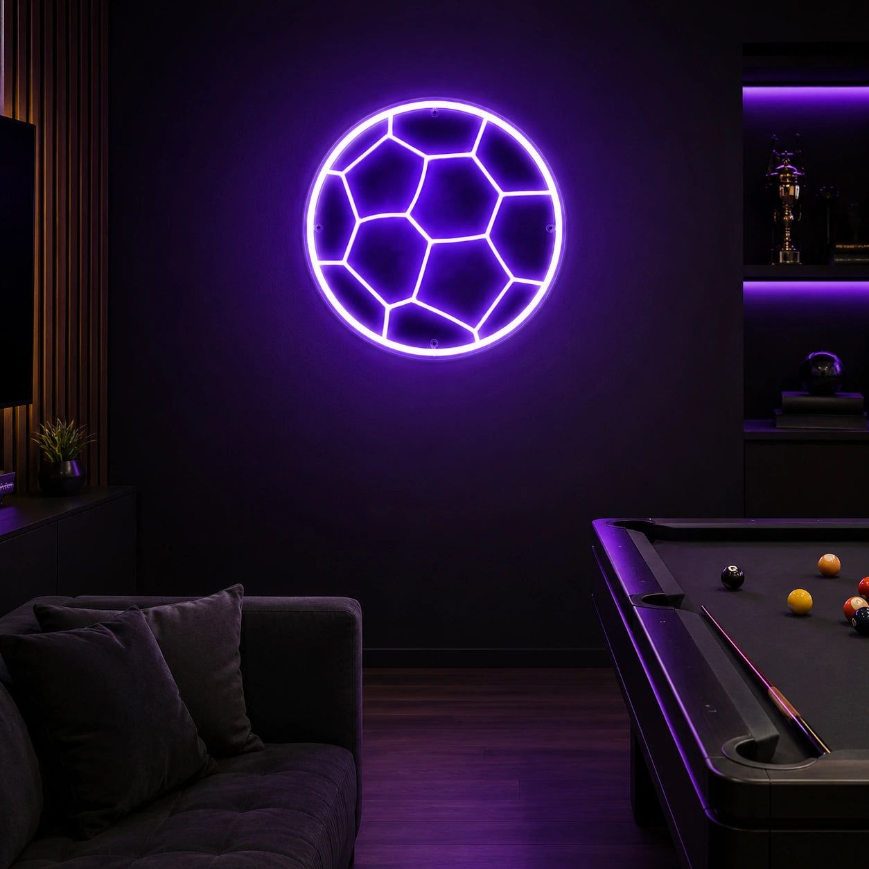American Football LED Neon Sign real lifestyle scene