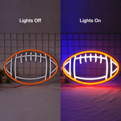 American Football Outline LED Neon Sign - Shineneon