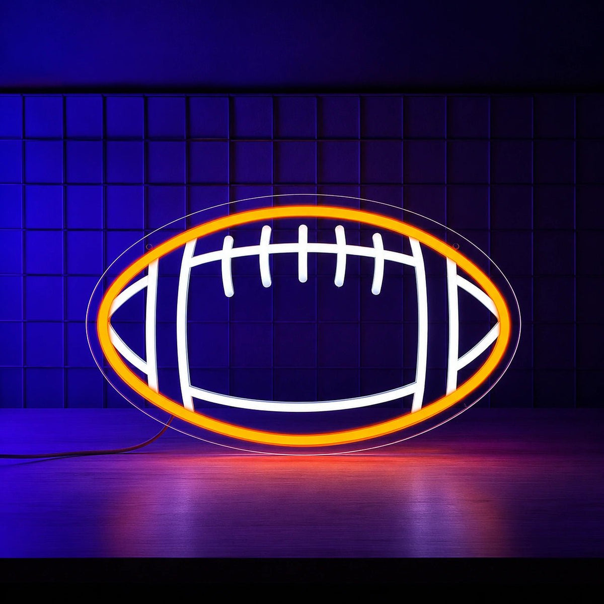American Football Outline LED Neon Sign - Shineneon