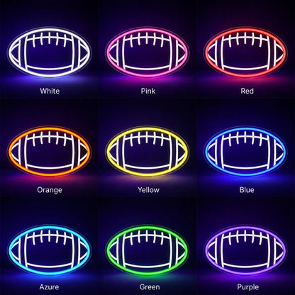 American Football Outline LED Neon Sign - Shineneon