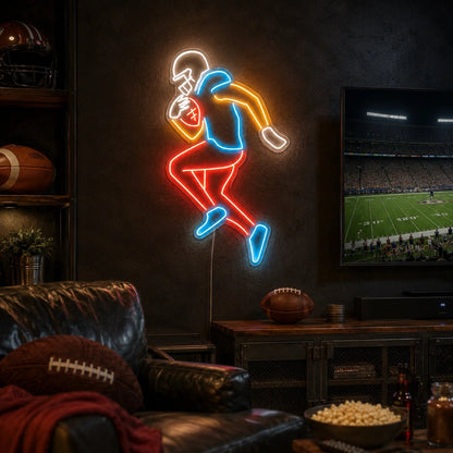 American Football Player LED Neon Sign - Shineneon