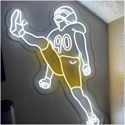 American Football Players Led Sign Business Neon Sign