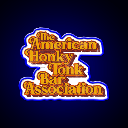 American Honky Tonk Bar Assoc Music Whiskey Drink Bar Led Neon Sign Rgb Color - Shineneon