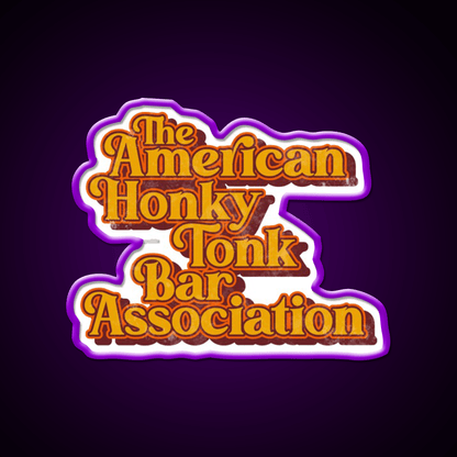 American Honky Tonk Bar Assoc Music Whiskey Drink Bar Led Neon Sign Rgb Color - Shineneon
