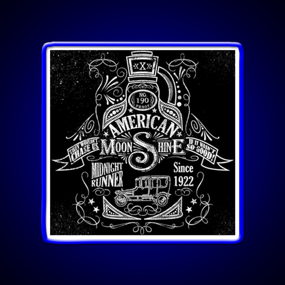 American Moonshine Vintage Whiskey Drink Bar Led Neon Sign Rgb Color