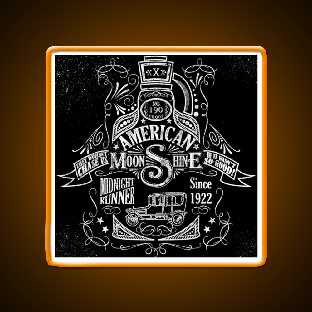 American Moonshine Vintage Whiskey Drink Bar Led Neon Sign Rgb Color - Shineneon