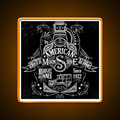 American Moonshine Vintage Whiskey Drink Bar Led Neon Sign Rgb Color - Shineneon