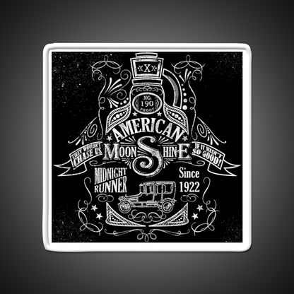 American Moonshine Vintage Whiskey Drink Bar Led Neon Sign Rgb Color