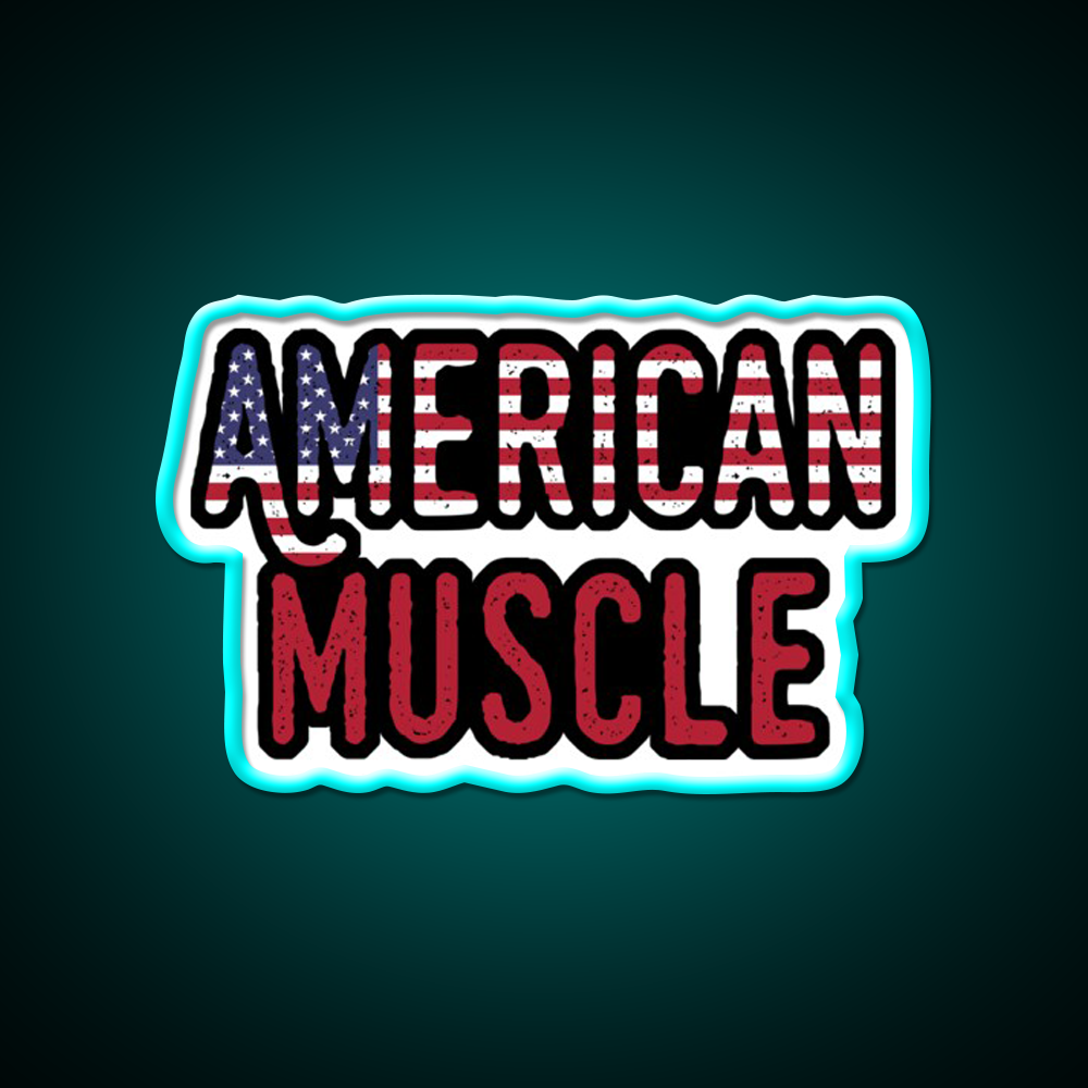 American Muscle Gym Slogan Gym Fitness Led Neon Sign Rgb Color