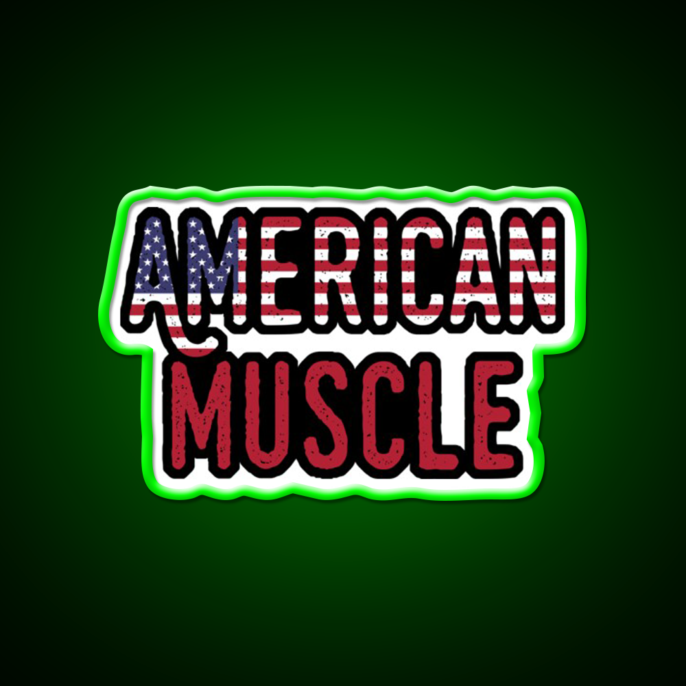 American Muscle Gym Slogan Gym Fitness Led Neon Sign Rgb Color