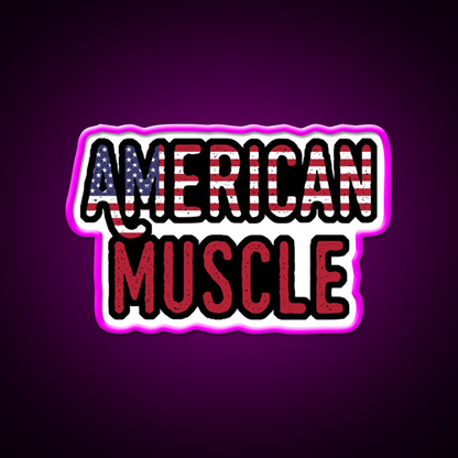 American Muscle Gym Slogan Gym Fitness Led Neon Sign Rgb Color