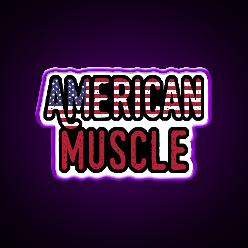 American Muscle Gym Slogan Gym Fitness Led Neon Sign Rgb Color