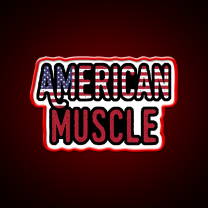 American Muscle Gym Slogan Gym Fitness Led Neon Sign Rgb Color