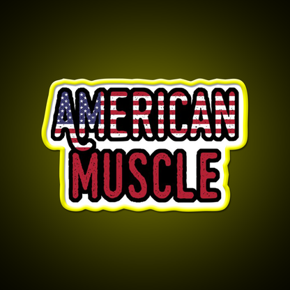 American Muscle Gym Slogan Gym Fitness Led Neon Sign Rgb Color