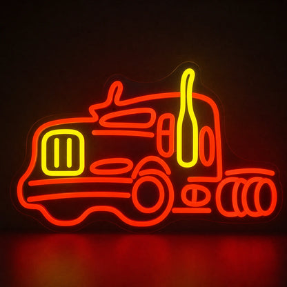 American Road Semi Truck Vintage LED Neon Sign main product image