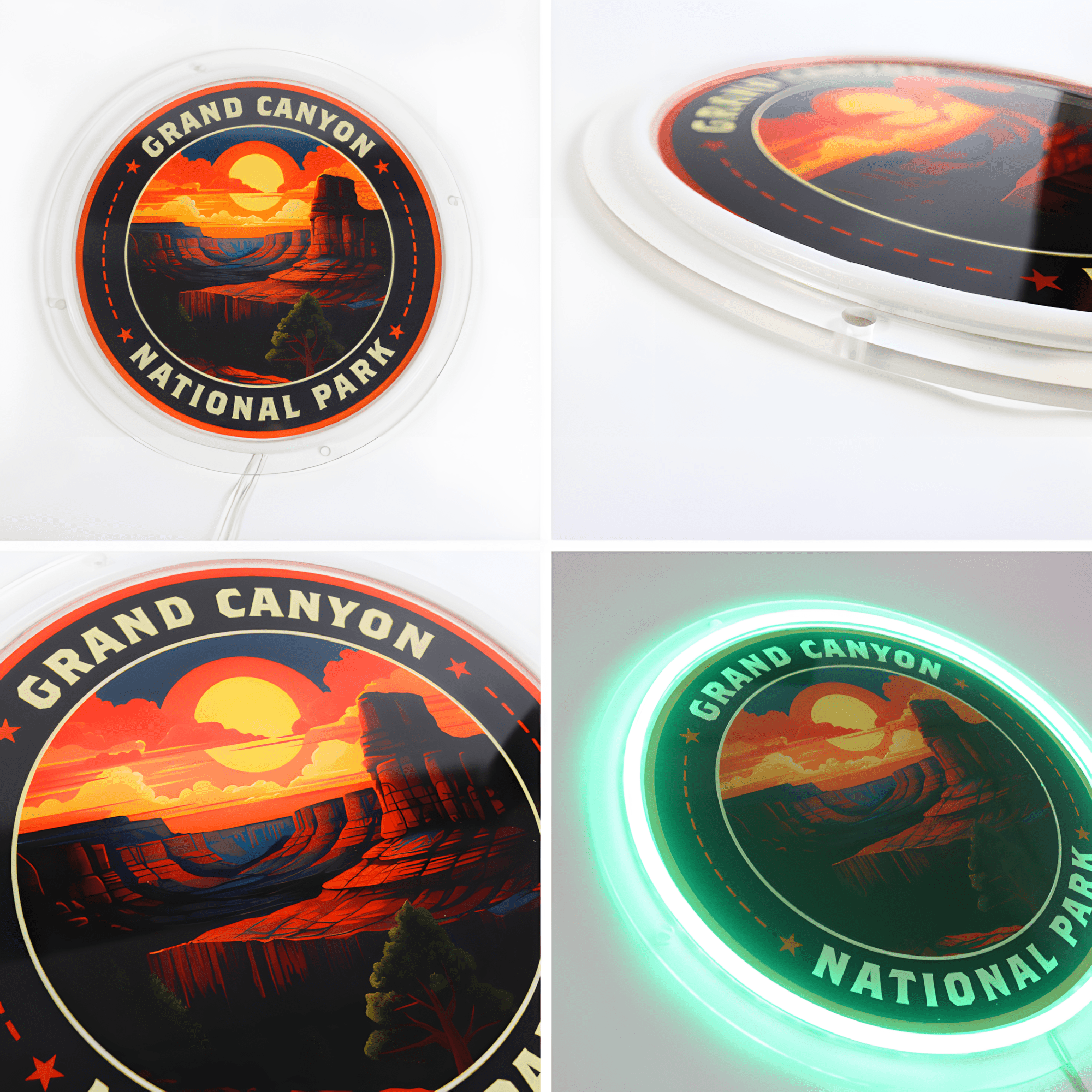 American Road Trip USB Neon Sign Highway Travel Wall Light Sign - Shineneon