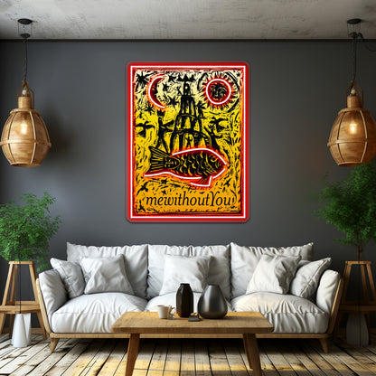 American Rock Band From Philadelphia Mewithoutyou Wall Artwork Neon Signs