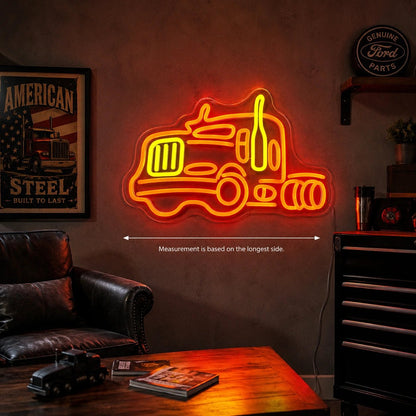 American Semi Truck LED Neon Sign - Shineneon
