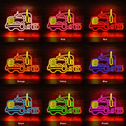 American Semi Truck LED Neon Sign - Shineneon