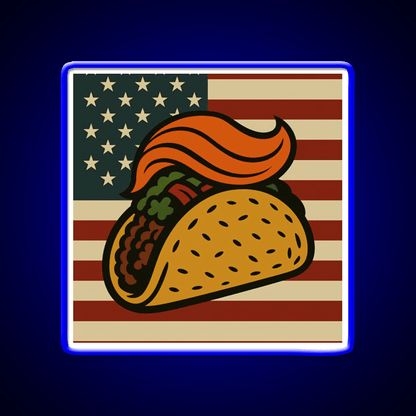 American Taco Led Neon Sign Mexican Food Sign Rgb Color - Shineneon