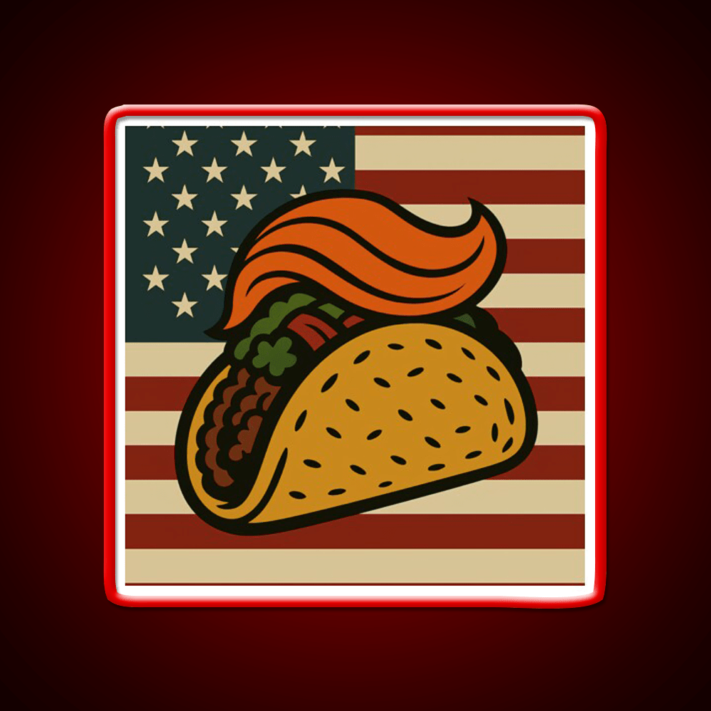 American Taco Led Neon Sign Mexican Food Sign Rgb Color - Shineneon