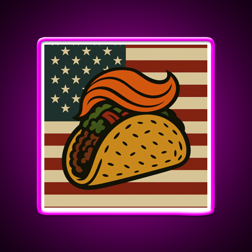American Taco Led Neon Sign Mexican Food Sign Rgb Color - Shineneon