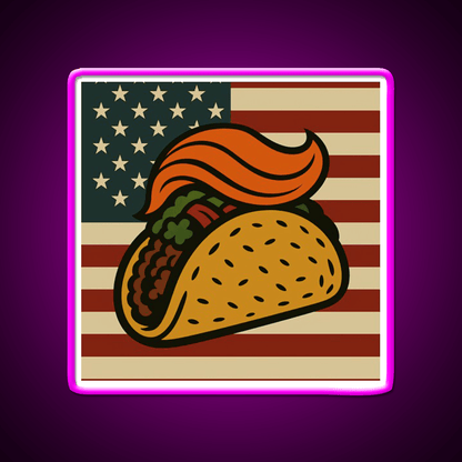 American Taco Led Neon Sign Mexican Food Sign Rgb Color - Shineneon