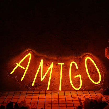 Amigo Orange Led Neon Sign - Shineneon