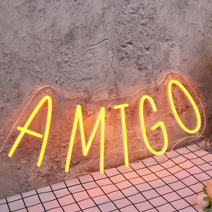 Amigo Orange Led Neon Sign - Shineneon