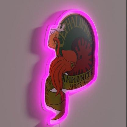Ammonite Amber Ale Rgb Led Neon Sign - Shineneon