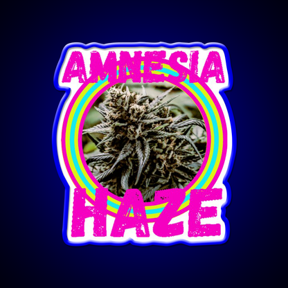 Amnesia Haze Trans 5 Hemp Inspired Green Leaf Led Neon Sign Rgb Color - LED neon sign view 5