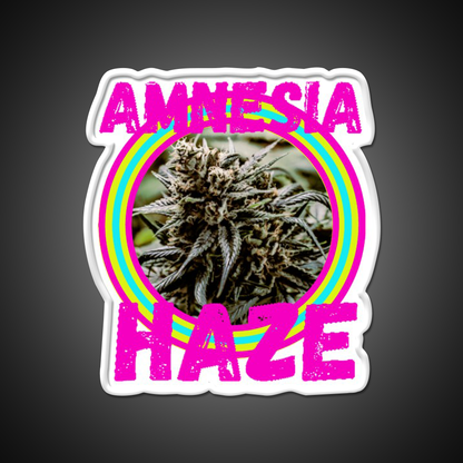 Amnesia Haze Trans 5 Hemp Inspired Green Leaf Led Neon Sign Rgb Color - LED neon sign view 11