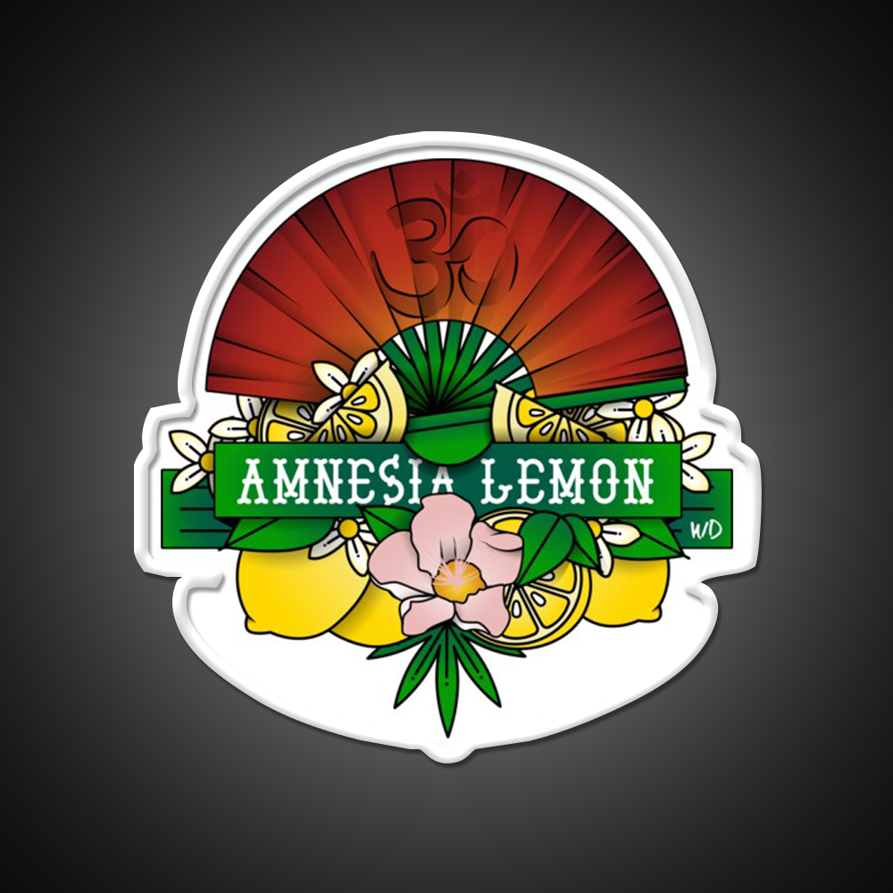 Amnesia Lemon Hemp Inspired Green Leaf Led Neon Sign Rgb Color - LED neon sign view 11