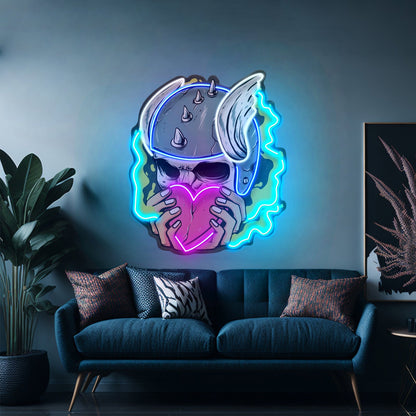 Amor Head Skull Led Neon Sign Light Custom Led Signs - Shineneon