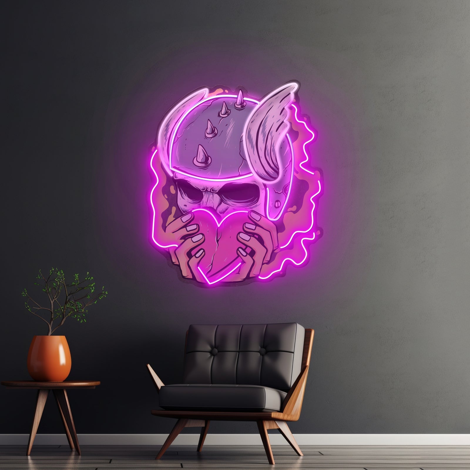 Amor Head Skull Led Neon Sign Light Custom Led Signs - Shineneon