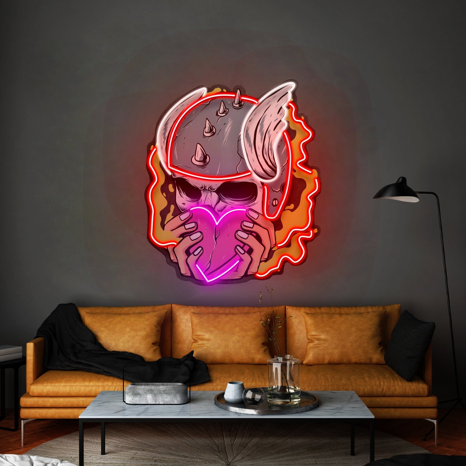 Amor Head Skull Led Neon Sign Light Custom Led Signs - Shineneon