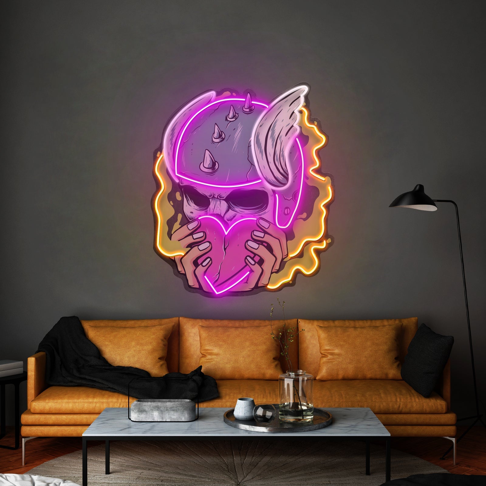 Amor Head Skull Led Neon Sign Light Custom Led Signs - Shineneon