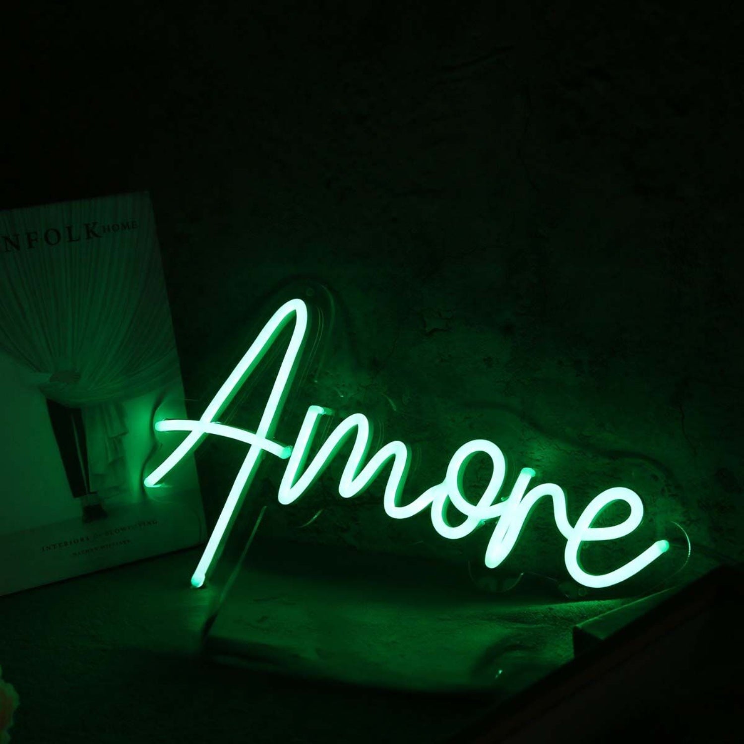 Amore Green Led Neon Sign - Shineneon
