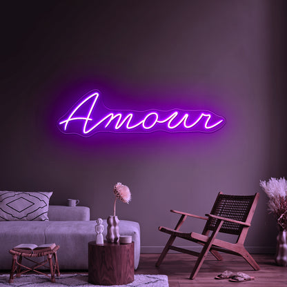 Amour Cursive Neon Signs For Business