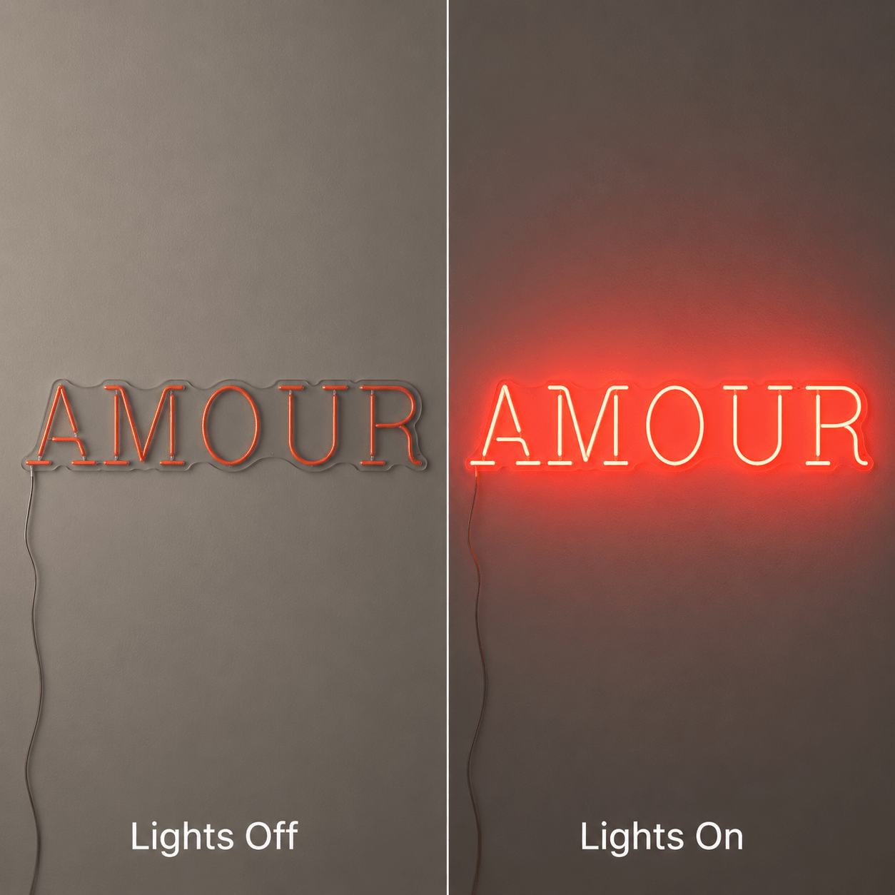 Amour LED Neon Sign Wall Neon Sign - Shineneon