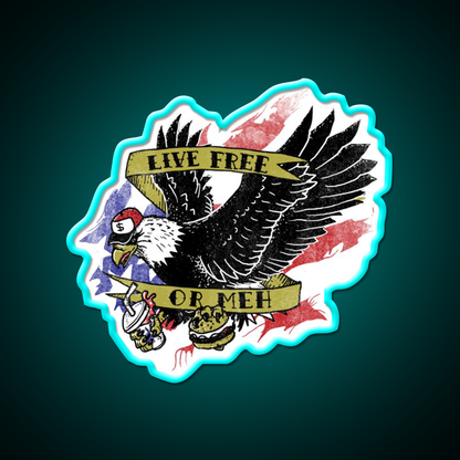 Amrica The Meh Fast Food Led Neon Sign For Burger Place Rgb Color