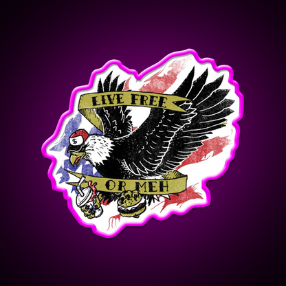 Amrica The Meh Fast Food Led Neon Sign For Burger Place Rgb Color