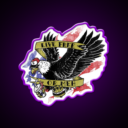 Amrica The Meh Fast Food Led Neon Sign For Burger Place Rgb Color