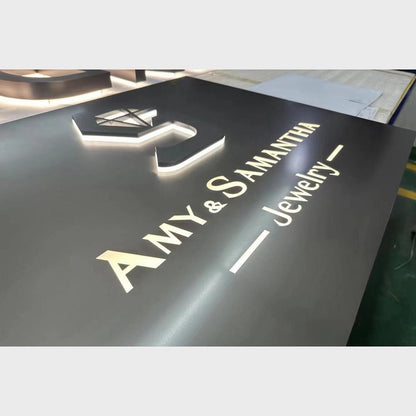 Amy Samantha Jewelry 3D Backlit Channel Letters Led Light Sign - Shineneon